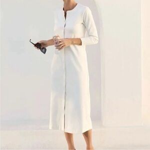 AYR Classic Serenity Cream Long Sleeve Dress